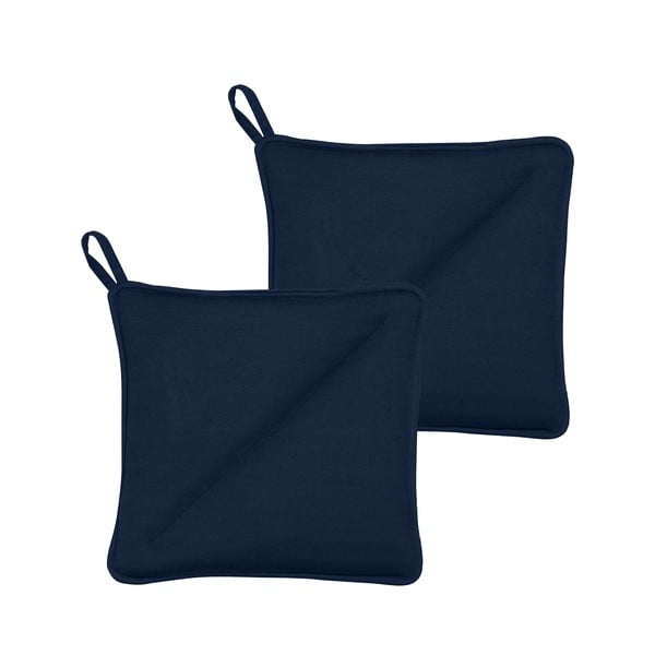 Sada 2 modrých chňapek z bavlny Södahl-image-2