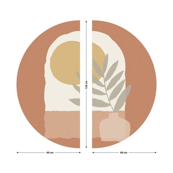 Samolepka na zeď 120x120 cm Sunrise and Olive Branch – Ambiance-image-3