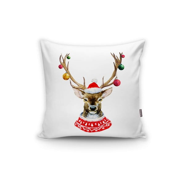 Sada 4 vánočních povlaků na polštář a běhounu na stůl Minimalist Cushion Covers Christmas Ornaments-image-4
