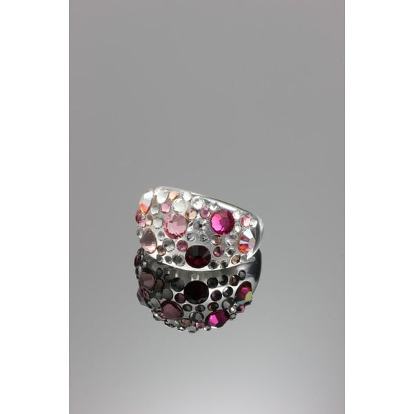 Prsten Ring Swarovski Elements Rosa, velikost S