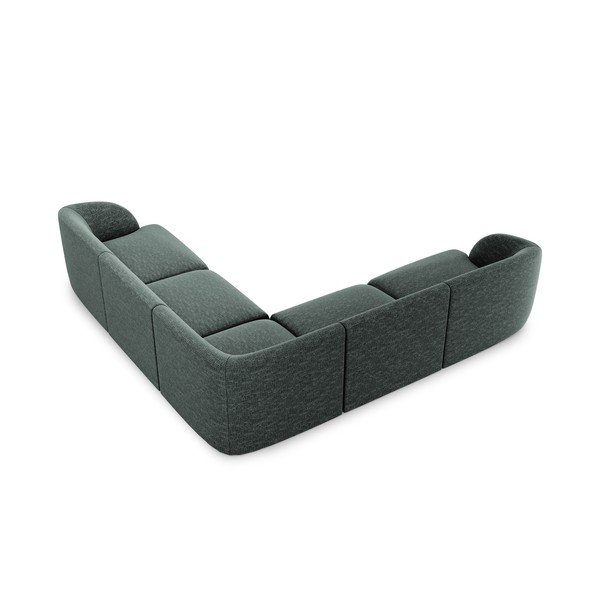 Tmavě zelená rohová pohovka Miley – Micadoni Home-image-3