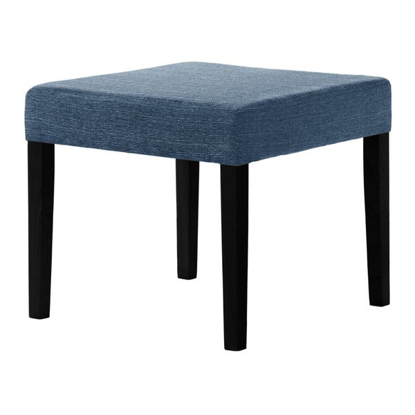 Denimově modrá stolička s černými nohami Ted Lapidus Maison Pétale