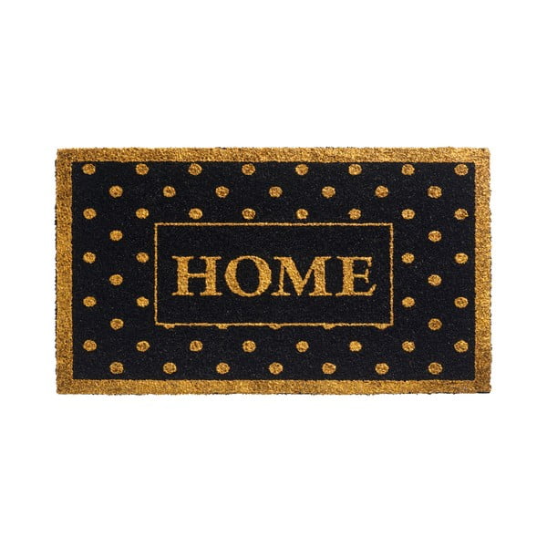 Zlatočerná rohožka Hamat Home Dots, 40 x 70 cm