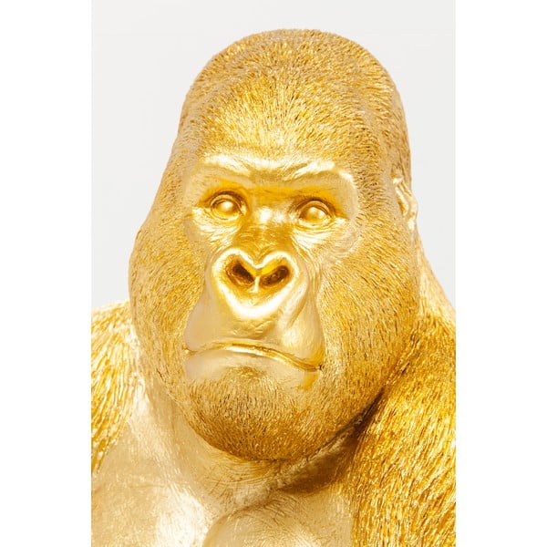 Dekorativní socha ve zlaté barvě Kare Design Gorilla-image-1