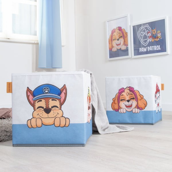 Látkové dětské organizéry na hračky v sadě 2 ks 27x27x27 cm Paw Patrol – Roba-image-1