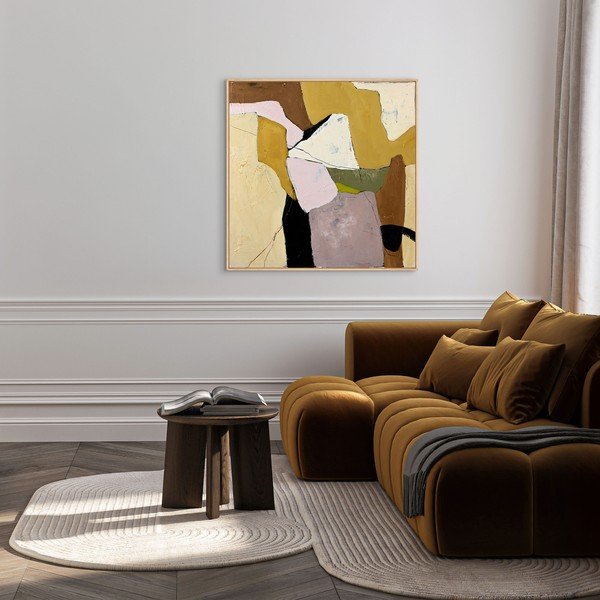 Ručně malovaný obraz s rámem/na plátně 101x101 cm Featured – Malerifabrikken-image-1