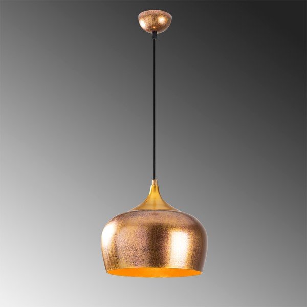 Závěsné svítidlo ve zlaté barvě s kovovým stínidlem ø 30 cm Berceste – Opviq lights-image-3