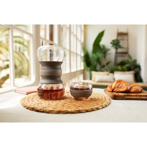 Světle hnědá skleněná konvice na čaj se sítkem 500 ml – Lékué-image-2