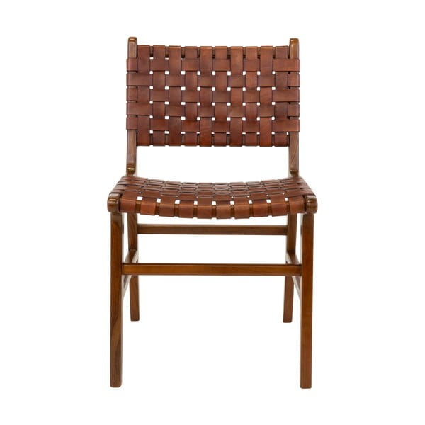 Hnědé jídelní židle z teakového dřeva v sadě 2 ks Perugia – House Nordic-image-2