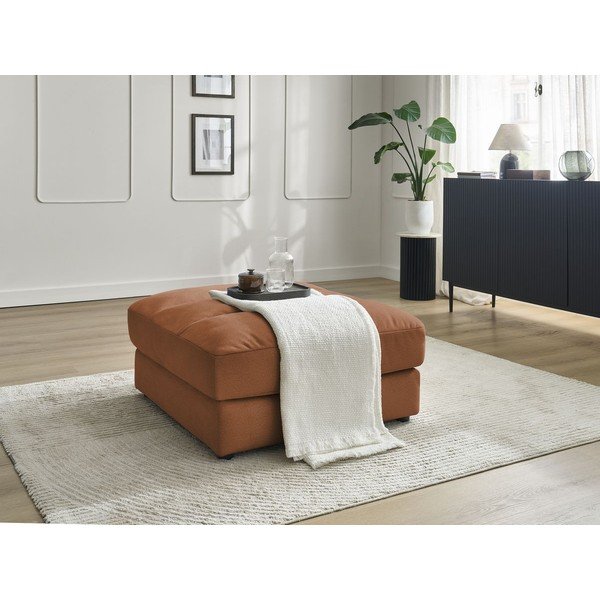 Oranžová sametová podnožka Sierra – Bobochic Paris-image-4