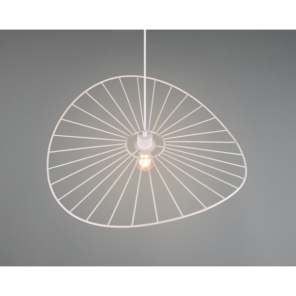 Bílé závěsné svítidlo ø 60 cm Chapeau – Reality-image-2