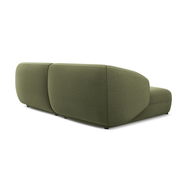 Zelená sametová rohová pohovka (levý roh) Moana – Makamii-image-4