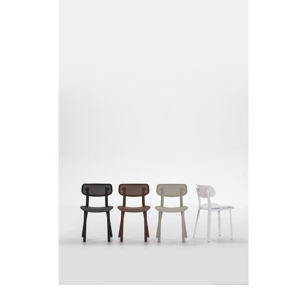 Sada 4 bílých jídelních židlí Marckeric Eleni-image-4