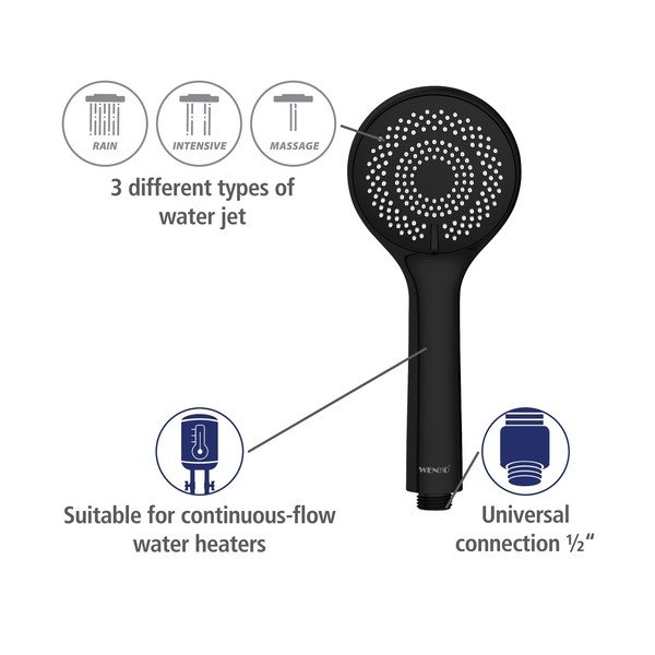 Sprchová hlavice ø 9,5 cm Water Saving – Wenko-image-4