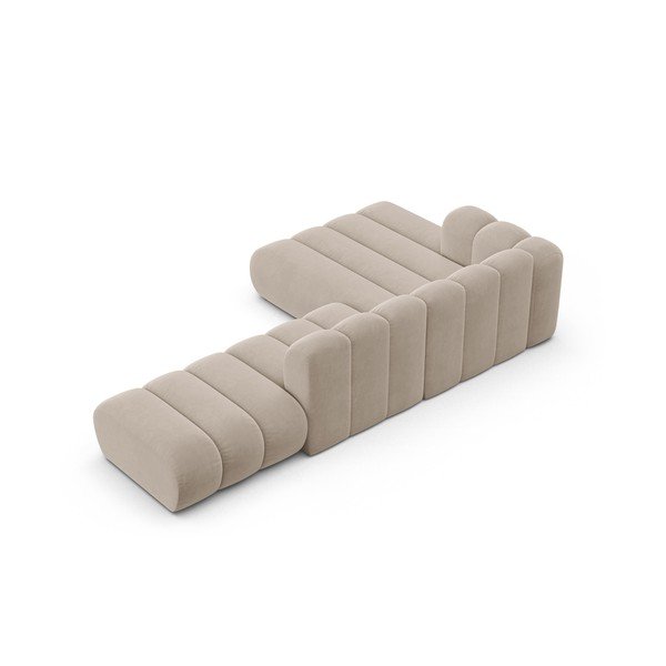 Béžová rohová pohovka (levý roh) Lupine – Micadoni Home-image-3