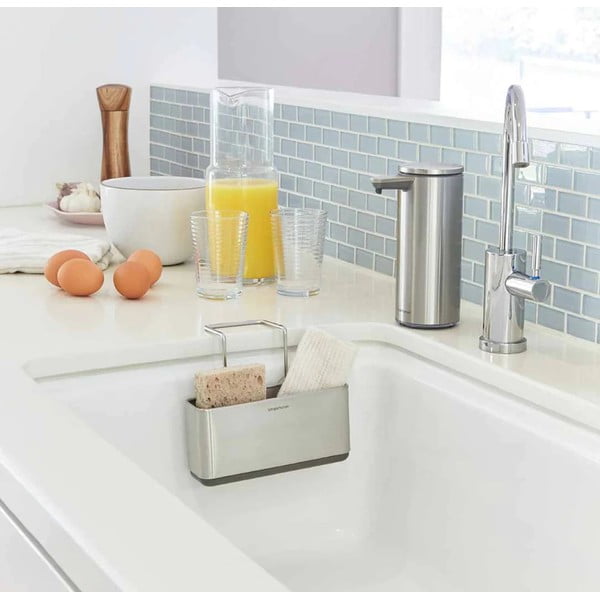 Samodržící kovový držák na houbičku Slim - simplehuman-image-1