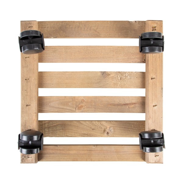 Dřevěný pojízdný podstavec pod květináč (výška 8 cm) Indoor & Outdoor – Esschert Design-image-2