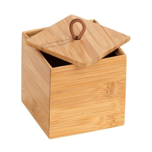 Bambusový box s víkem Wenko Terra, šířka 9 cm-image-2