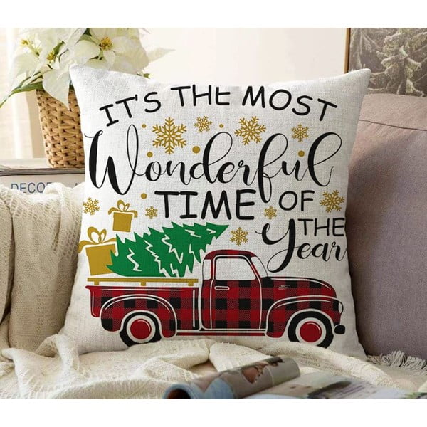 Povlak na polštář s vánočním motivem 43x43 cm Full Ride – Mila Home