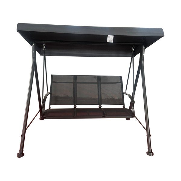 Šedá kovová zahradní houpačka Hollywood II – Rojaplast