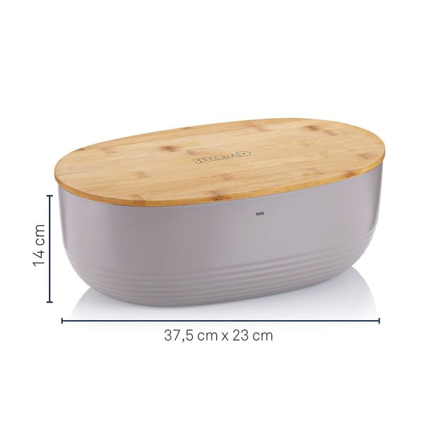 Bílá dóza na chleba Kela Namur, 37,5 x 23 cm-image-4