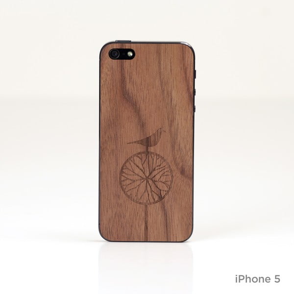 Dřevěný kryt na iPhone 5, Treebird design