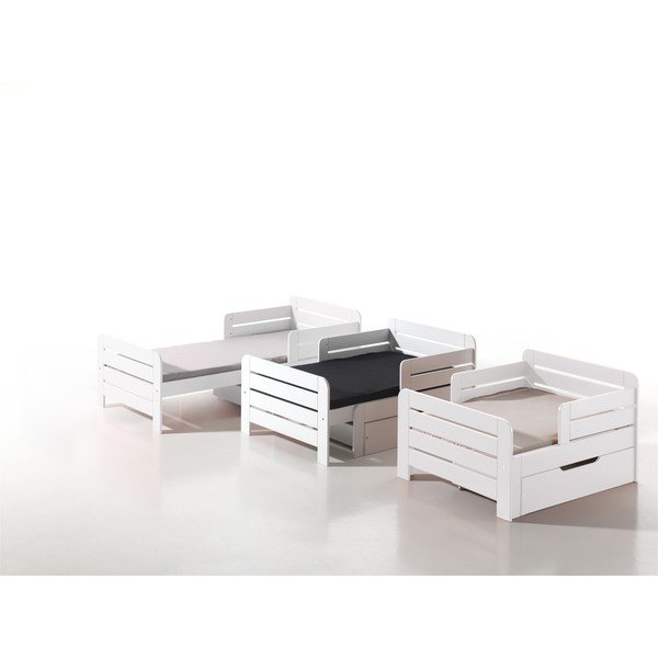 Bílý šuplík pod dětskou postel 90x140 cm Jumper – Vipack-image-1