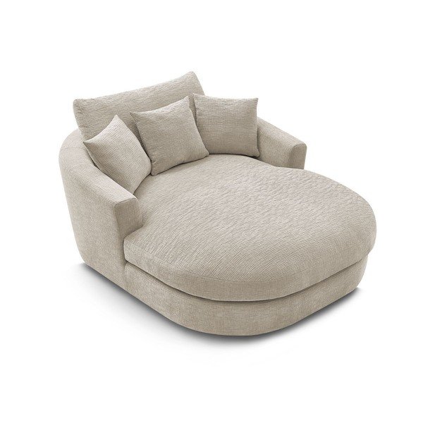 Béžové žinylkové křeslo Belem – Bobochic Paris-image-4