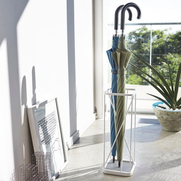 Bílý stojan na deštníky YAMAZAKI Square-image-2