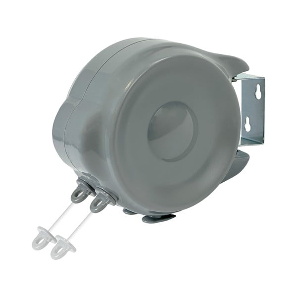 Šedý nástěnný sušák na prádlo 30 m – Addis