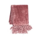 Růžový pléd Tiseco Home Studio Flanelo, 170 x 130 cm