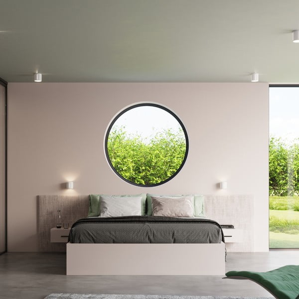 Bílé stropní svítidlo s kovovým stínidlem Vulco – Sollux-image-4