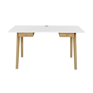 Psací stůl s bílou deskou Woodman Nice