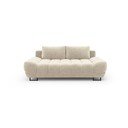Béžová třímístná rozkládací pohovka se sametovým potahem Windsor & Co Sofas Cirrus