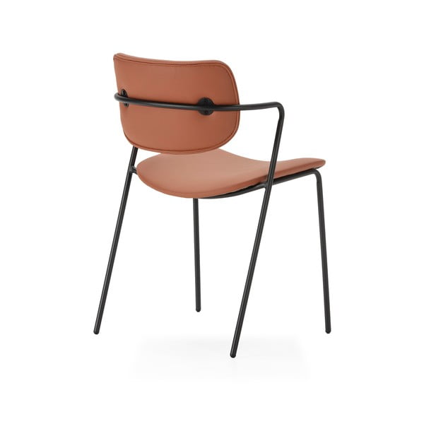 Jídelní židle v cihlové barvě v sadě 2 ks Maika – Marckeric-image-3