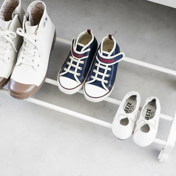 Bílý kovový stojan na boty 83,5x14,5x27,5 cm Tower – YAMAZAKI-image-4