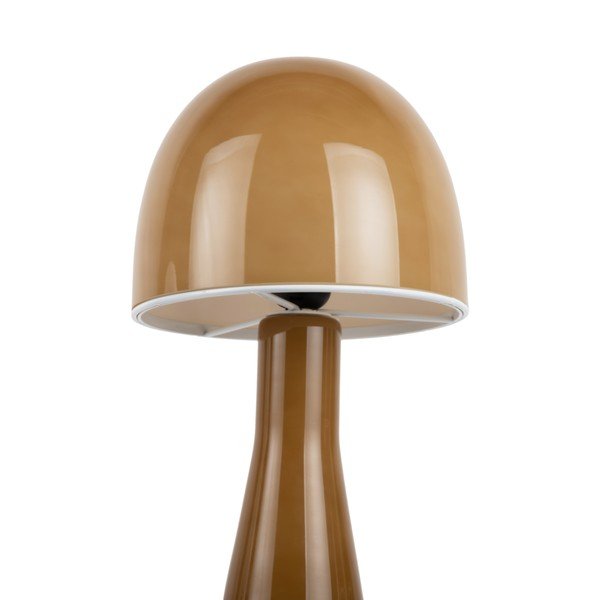 Okrově žlutá stolní lampa se skleněným stínidlem (výška 45 cm) Bombin – Leitmotiv-image-2