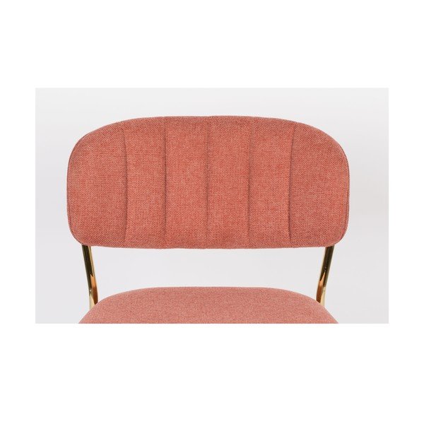 Růžové barové židle v sadě 2 ks 89 cm Jolien – White Label-image-1