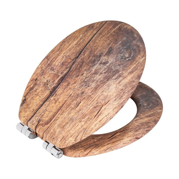 Záchodové prkénko s automatickým zavíráním 37 x 43 cm Rustic – Wenko-image-1