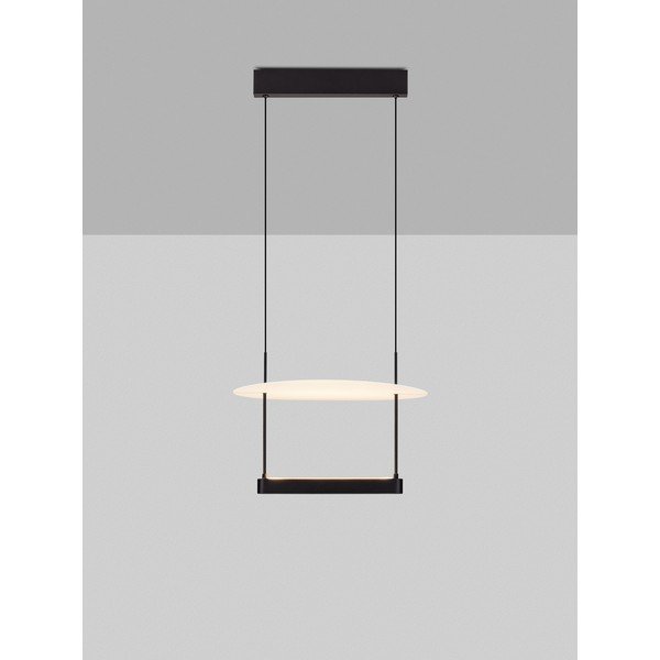 Bílé/matně černé hliníkové LED stmívatelné závěsné svítidlo ø 40 cm Diona – Nova Luce-image-3