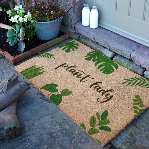 Rohožka z kokosového vlákna 40x60 cm Plant Lady – Artsy Doormats-image-2