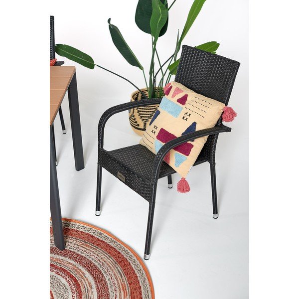 Černé plastové zahradní židle v sadě 2 ks Paris – Bonami Essentials-image-4