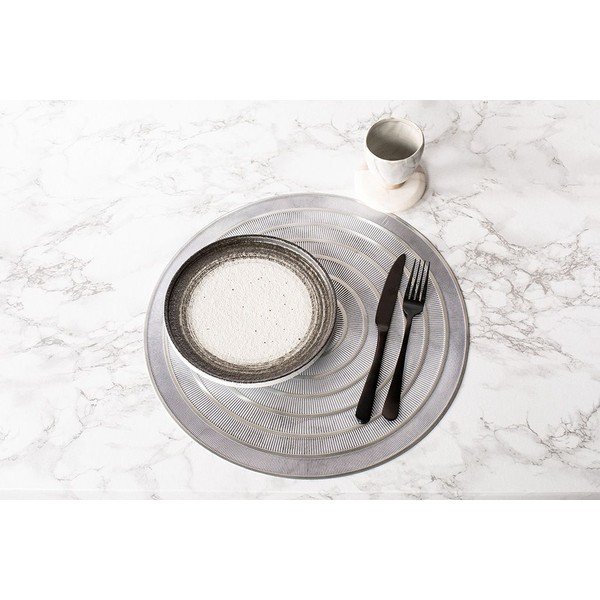 Prostírání ve stříbrné barvě Tiseco Home Studio, ⌀ 39,5 cm-image-1