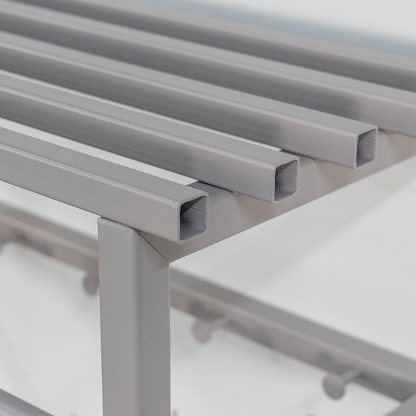 Taupe kovový nástěnný věšák s poličkou 76 cm Rizzoli – Spinder Design-image-3