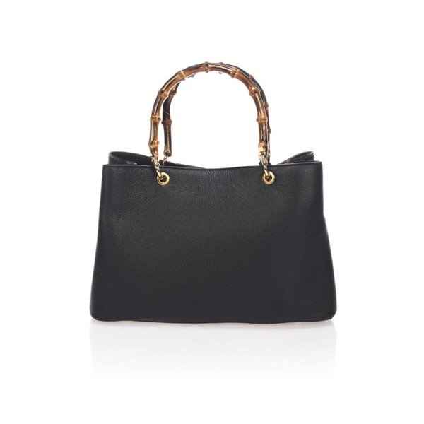 Černá kožená kabelka Markese Tresma-image-2