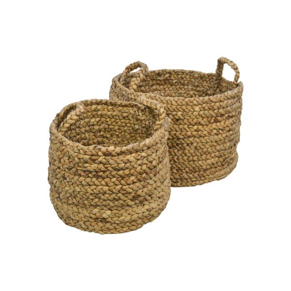 Sada 2 úložných košíků z vodního hyacintu HSM collection Natural