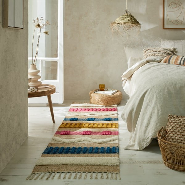 Běhoun v přírodní barvě 60x230 cm Medina – Flair Rugs-image-1