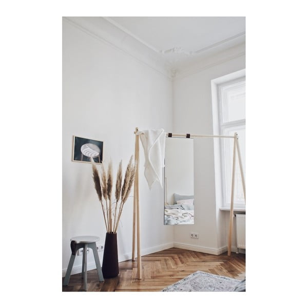 Zrcadlo s dřevěným rámem 40x115 cm Hongi - Karup Design-image-3