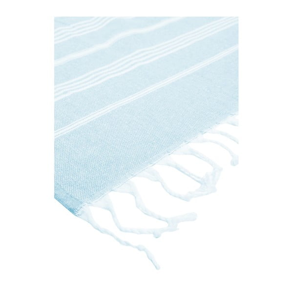 Světle modrá osuška s příměsí bavlny Kate Louise Cotton Collection Classic Ice Blue, 100 x 180 cm-image-2