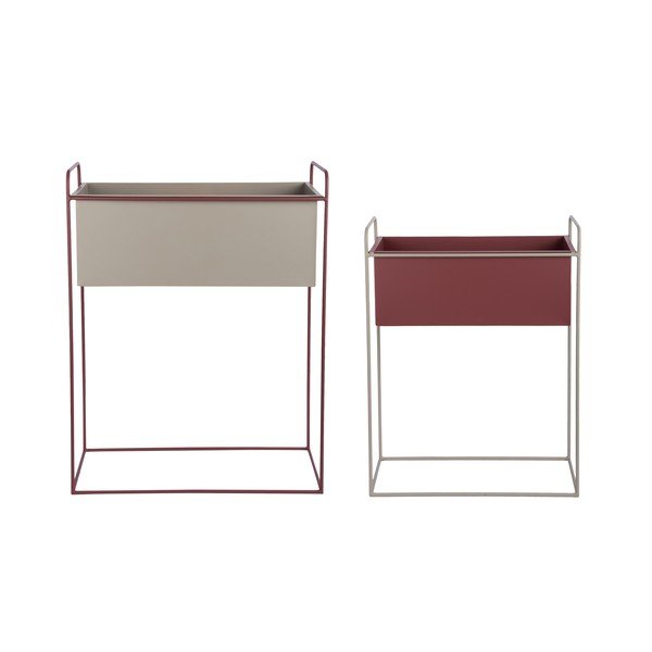 Kovové stojany na květiny v sadě 2 ks (výška 65 cm) Reina – PT LIVING-image-3